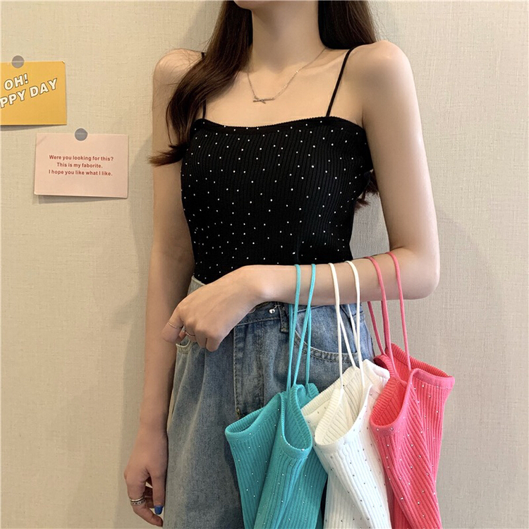 New year in early spring! [F.P.] Korean Nail Drill sling vest w368# HBx