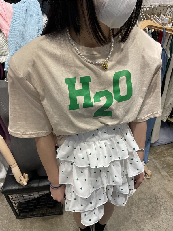 [sister] letter printed loose short sleeve T-shirt (T-shirt only) ys2-2366# ozq