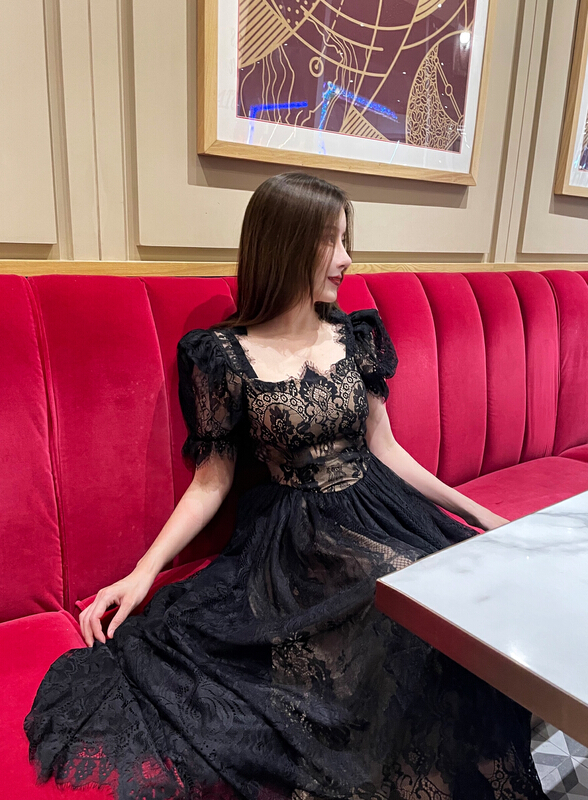 [Alala emelia] niche design French love positioning Princess lace dress l1727# JJ
