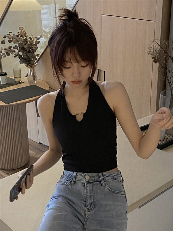 New year in early spring! [F.P.] neck hanging versatile simple vest 8k32# HBx