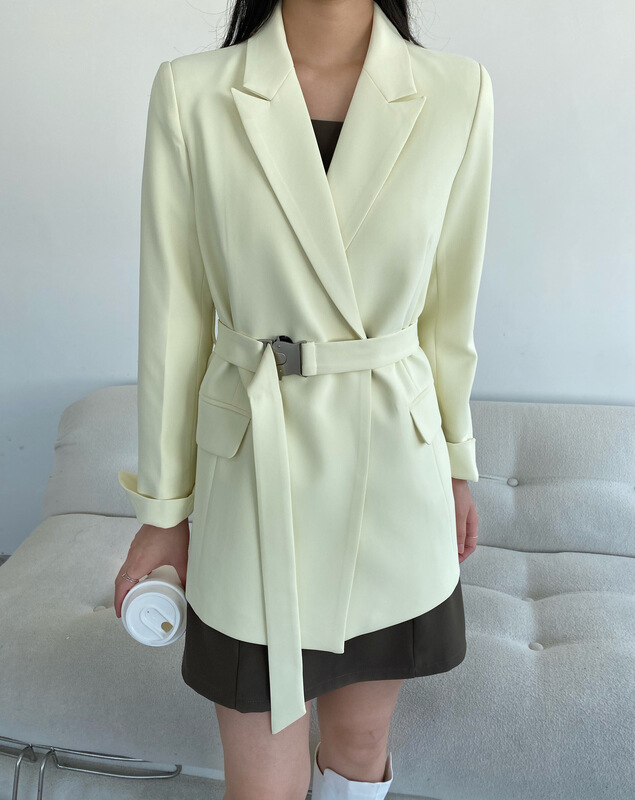 [the front] temperament double button design loose suit (without belt) ys1-ys1-2020# cqw