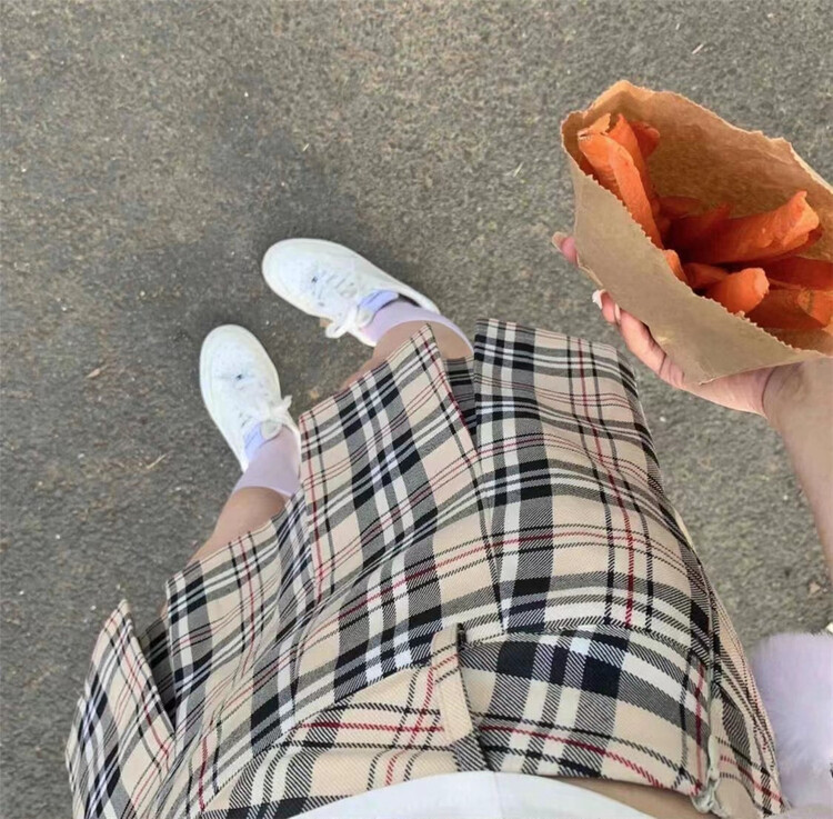 [MS studio] college style high waist thin pleated skirt 9110-2# PCZ