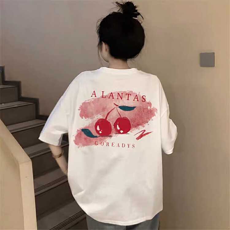 [j.2] Korean cherry fashion short sleeve T-shirt 0849# LSW