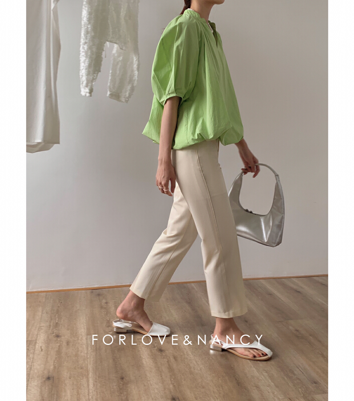 New in early summer! [FN] simple and versatile solid color casual pants lb2ks5256n# cqw