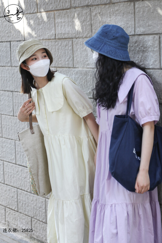 New in early summer! [original of three plain clothes] simple temperament leisure literary and artistic dress 25825# XYJ