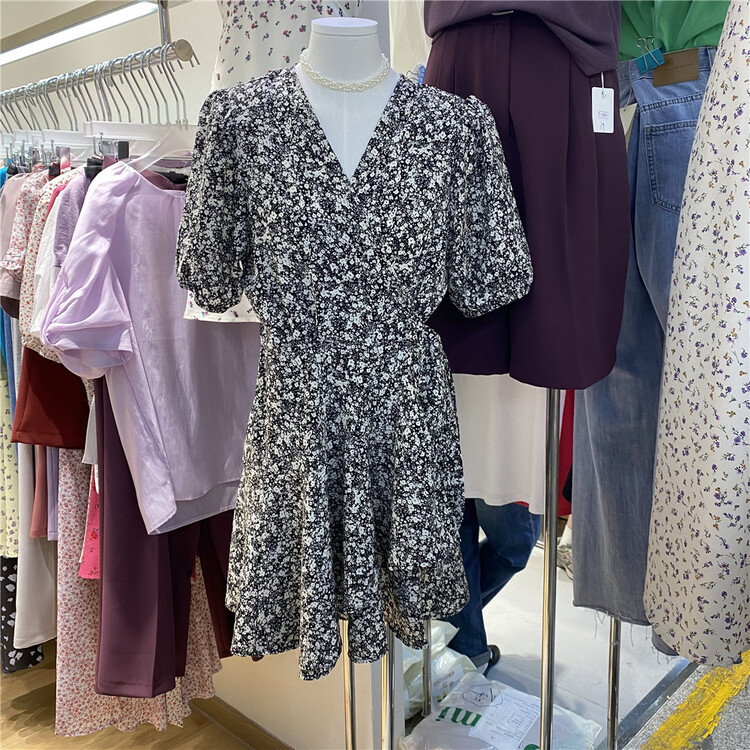 [sauvag] V-neck floral lady dress (skirt only) 9921# ll