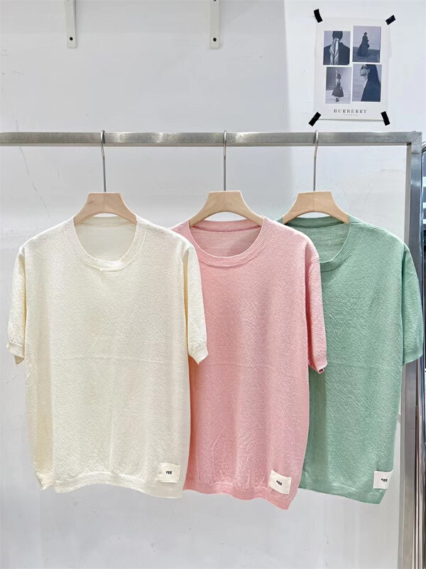 [td] Korean ice silk lettered sweater 2261# XJ