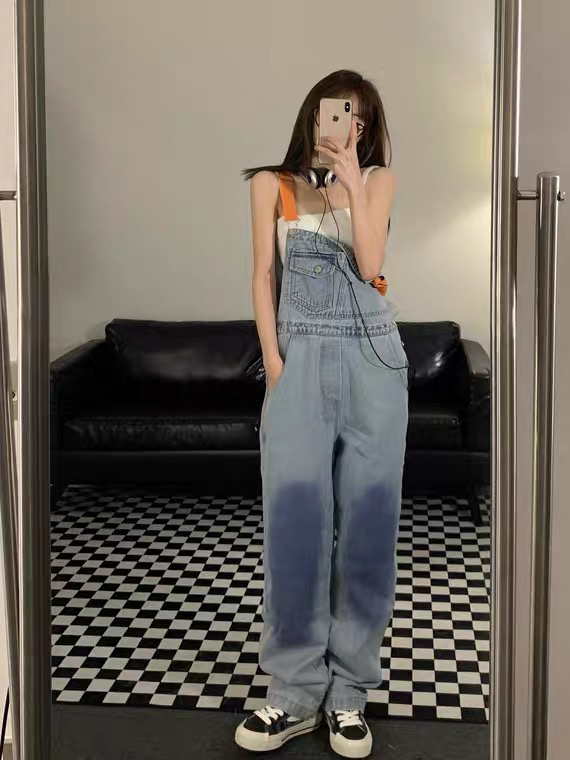 [L.L studio] contrast loose and versatile suspenders 7557# PCZ