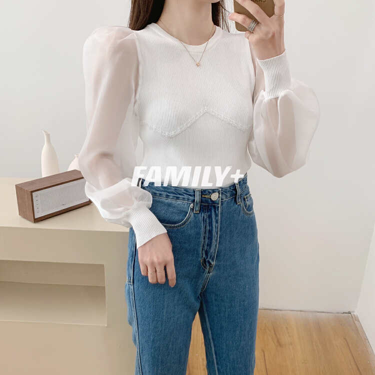 New year in early spring! [family +] stitched Twilight cloud yarn Hand Beaded curved bead sweater 22202# ozq