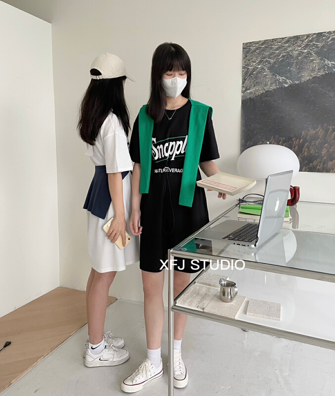 [Xiaofan family] Korean casual waist dress 6179# LSW
