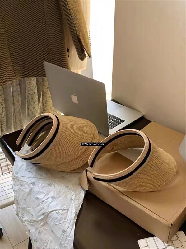 [Wang] versatile sunshade woven empty top hat 10013# zxl