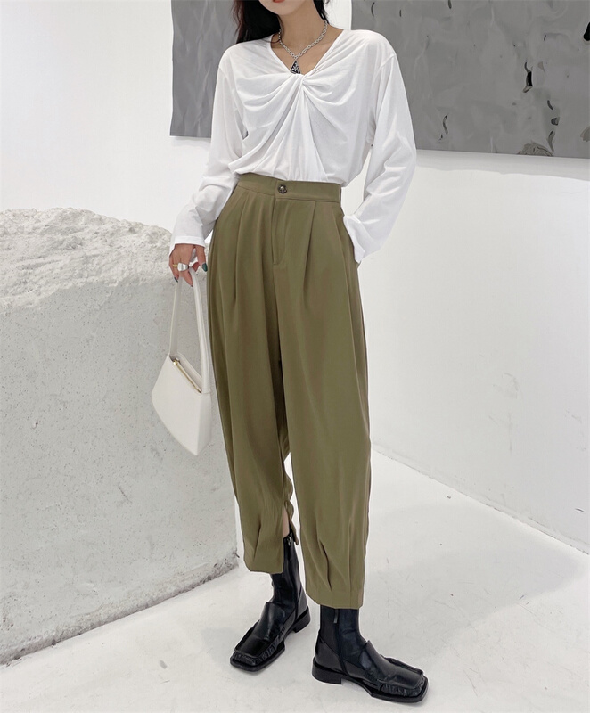 New year in early spring! [Xi Xi] Korean version solid color versatile casual pants ys1-0791-9# ozq