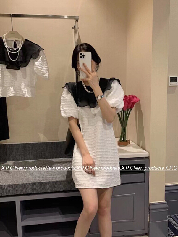 [x.p.g] Korean version lace loose dress (dress only) 21021# hjy