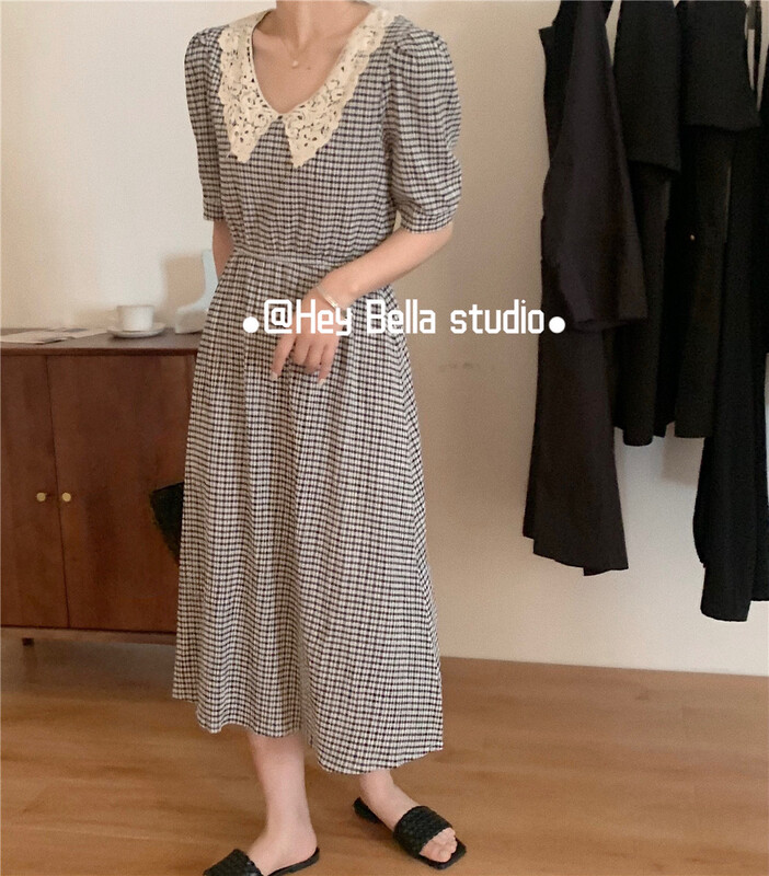 Stock! [hey Bella] lattice lady dress b1501\ll