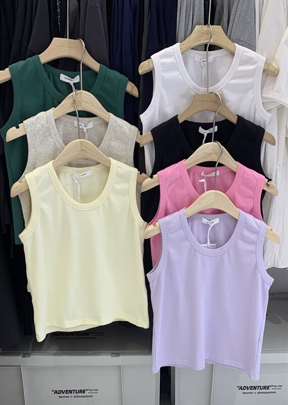 [sanbara] round neck sleeveless fashion vest / suspender 9395# LSW