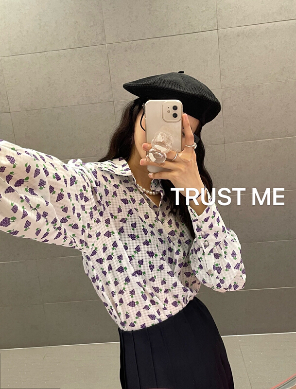 [trustme] versatile floral shirt 67250# ozq