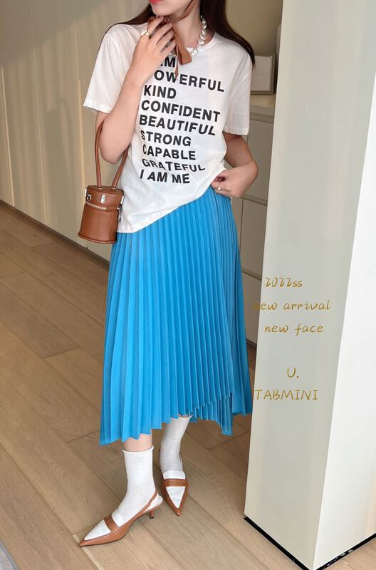 goods in stock! New in early summer! [tabmini] irregular pleated skirt x19030# WPL