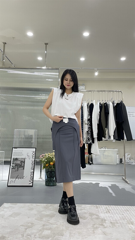 New in early summer! [sk-11] niche design personalized versatile skirt 066# XYJ