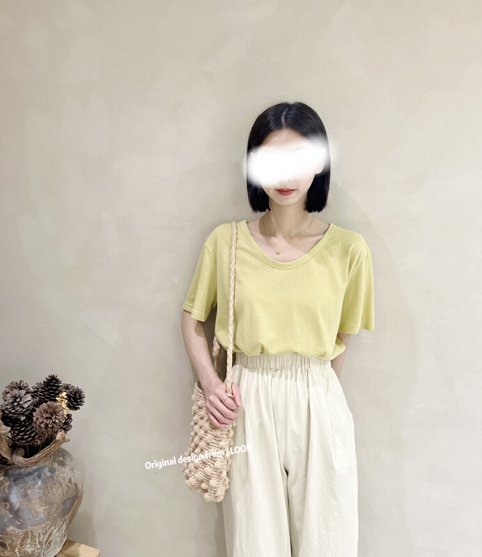 New in early summer! [I look] simple and versatile basic short sleeve T-shirt 12058# ZSY