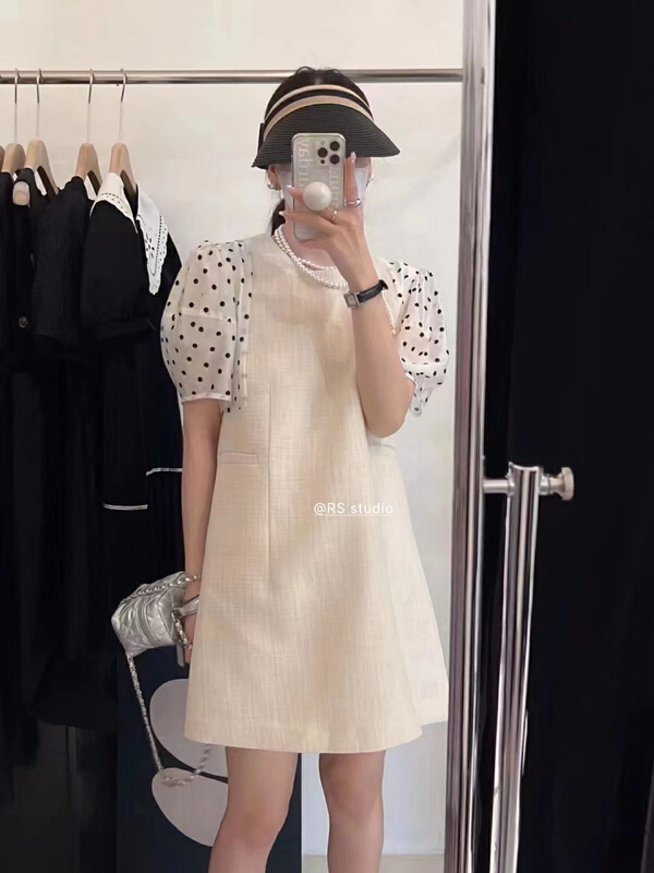 [RS] round neck lady dress dh1105# XYY