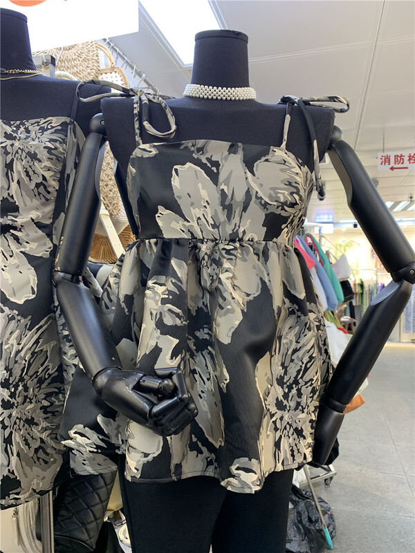 【PY】復古風印花背心/吊帶  6163#  PCZ