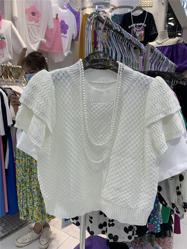 [al] Korean solid short sleeved shirt 31116-1# lwy