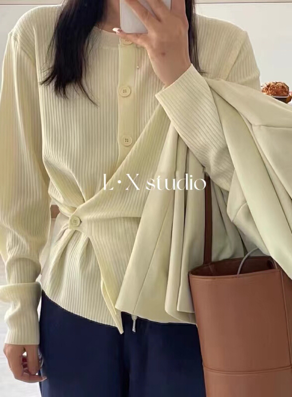 [alike] design, versatile and comfortable knitted cardigan a1022# hjy
