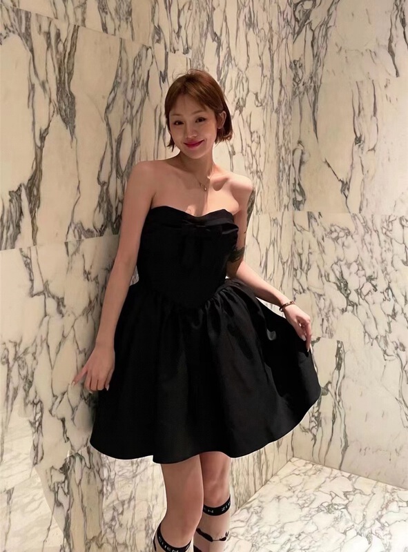 Spot! New in early summer! [MIX] Bow Strapless Dress 0122# WTT