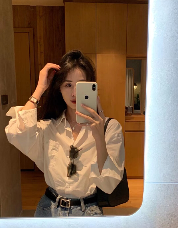 [magic Qiqi] comfortable Korean shirt 1517# ll