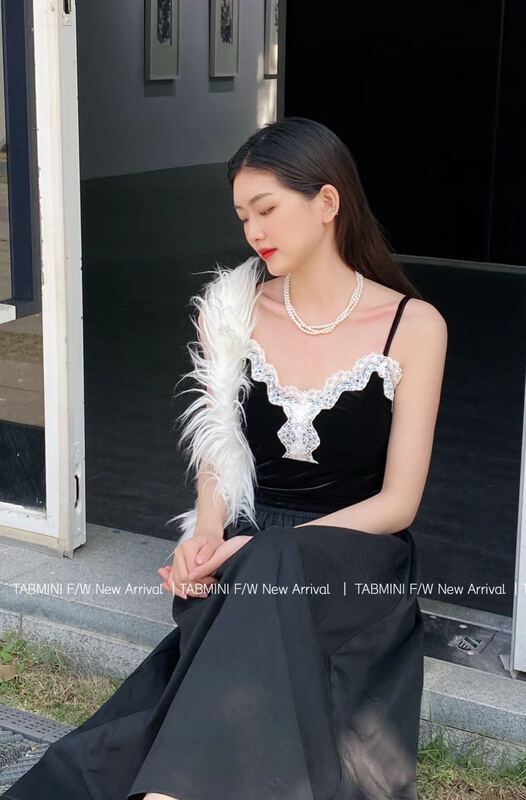 New year in early spring! [tabmini] comfortable sexy vest with suspender (vest only) d11580# YYW