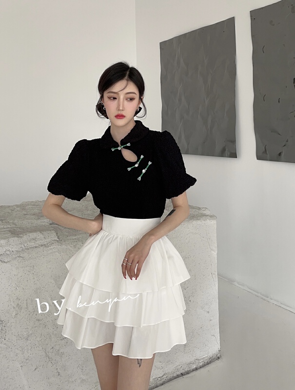 [benyan] simple and versatile age reducing skirt 7657# zxx