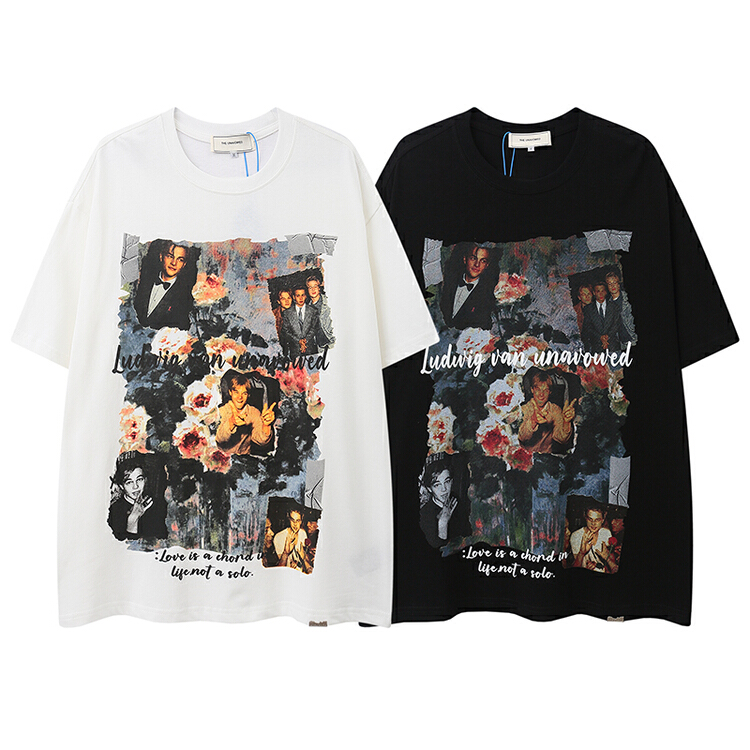 [the unvowed] men's and women's personalized pattern printed short sleeve T-shirt 2576# ZZL