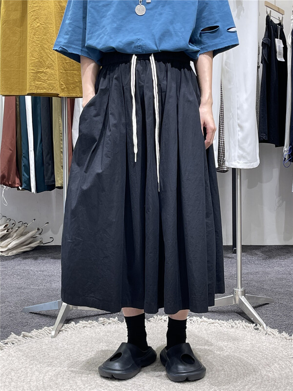 [original by hnhl] drawstring lady temperament skirt 56820# L