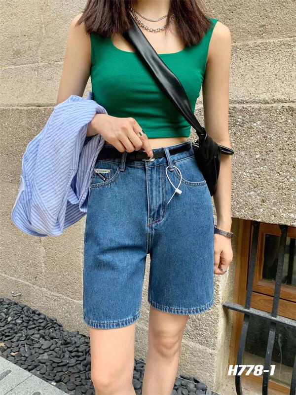 [e-ant] Korean fashion versatile denim shorts (only pants) h778# ll
