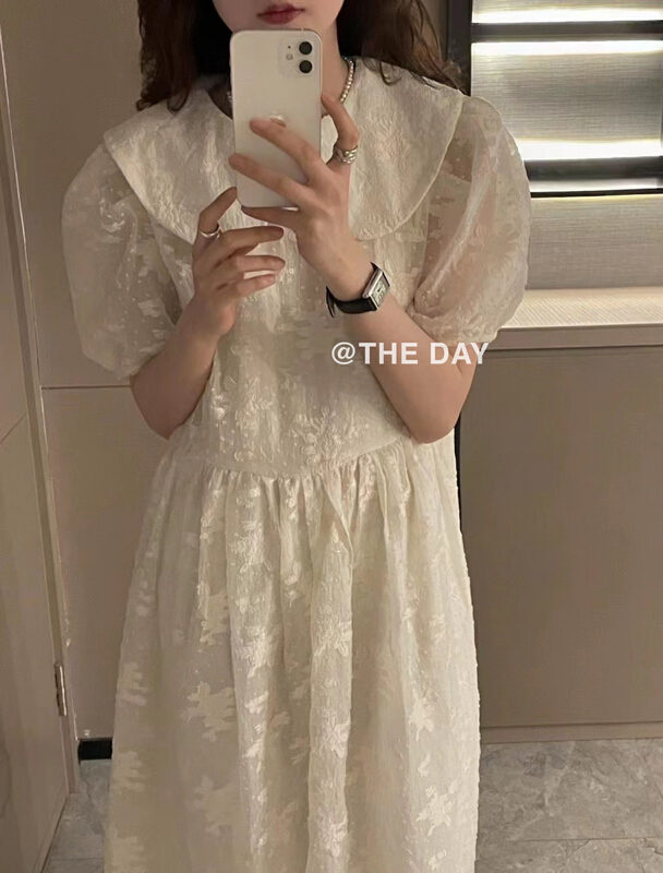 [the day] Korean custom doll neck dress 8895# ll