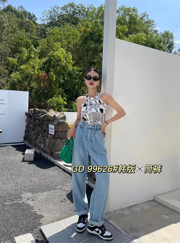 初夏上新!【GD】簡約個性時尚牛仔褲  99626#  XYJ
