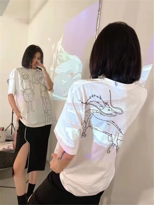 [Tutu] Korean personalized little girl loose short sleeve T-shirt c132# cqw
