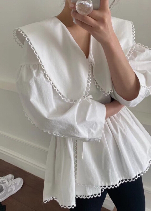 New year in early spring! [LML] Korean version of exotic sweet aging shirt s7317# ozq