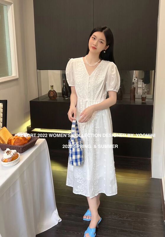 [yoomini] fashion waist closing lace up dress x12726# WPL