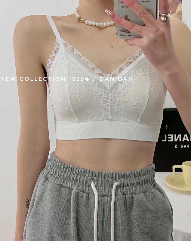 [Yaya] temperament lace latex fixed back underwear 1939# WY