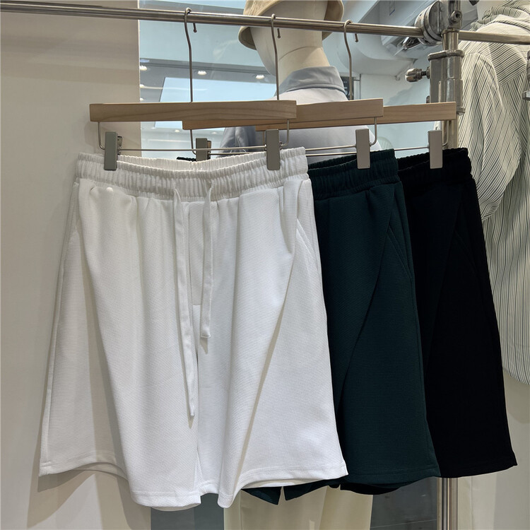 New in early summer! [young] comfortable drawstring elastic waist casual shorts 1059# ZZL