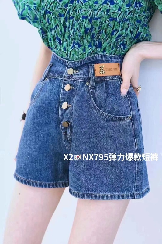 【X2平方】韓系時尚百搭牛仔短褲  NX795#  LL