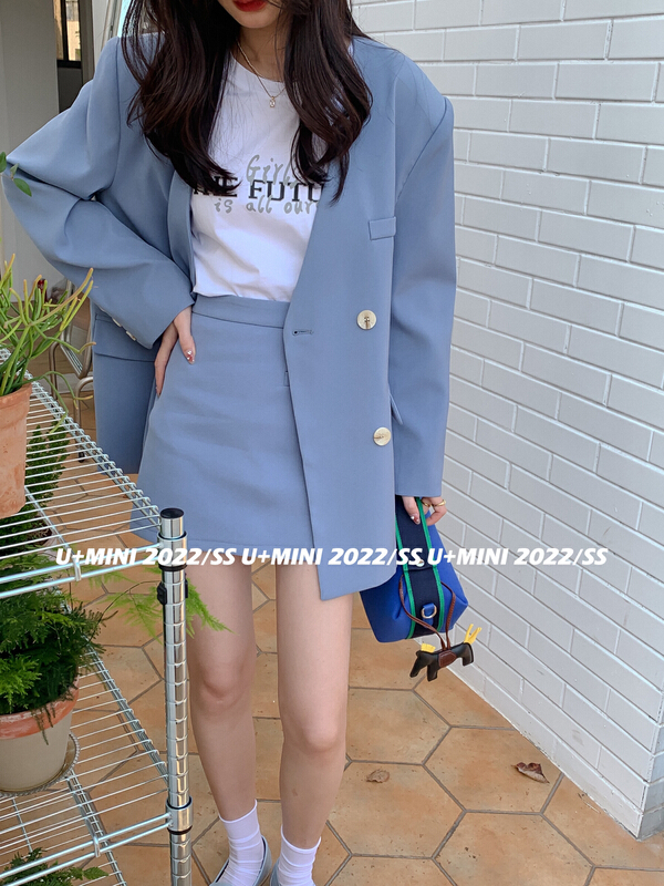 goods in stock! New year in early spring! [U + Mini] Korean versatile A-line skirt pants d0379# WPL