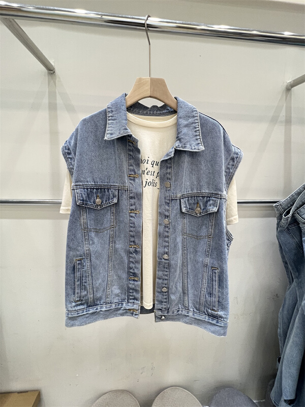 [GD] Korean sleeveless washed vest 881# XYJ