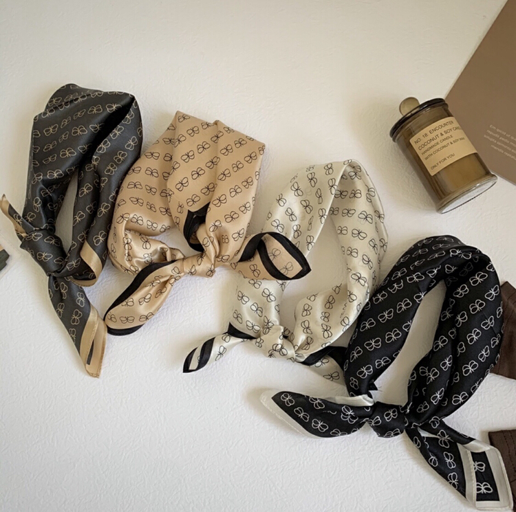 [fiber color scarf glasses] minority butterfly silk scarf (70 * 70) 7070-1# LSL