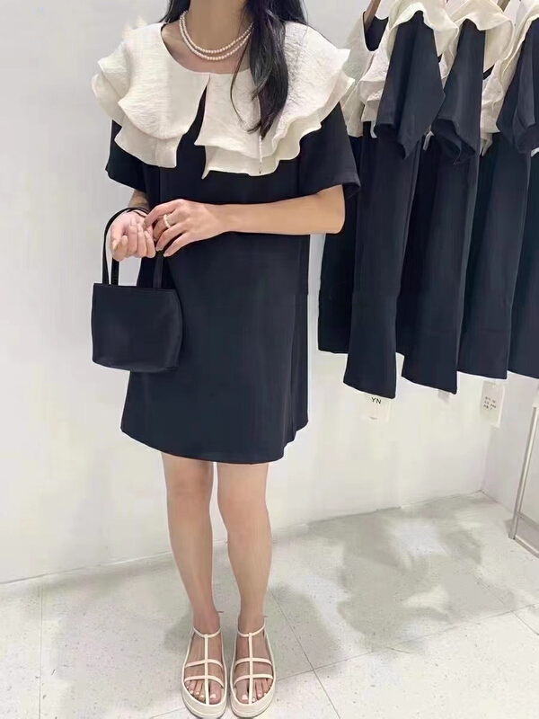[MI] temperament aging baby collar dress 9176# PCZ