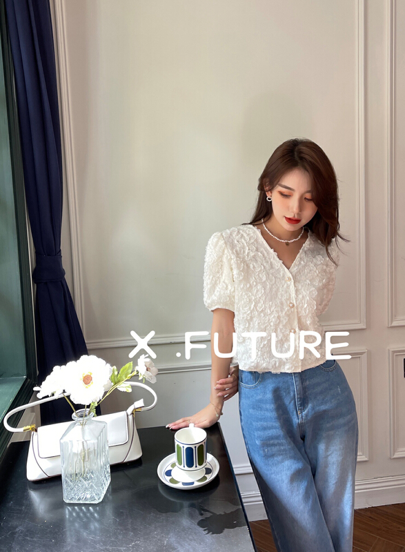 New year in early spring! [x.future] French fashion jacquard shirt j8889# zxx