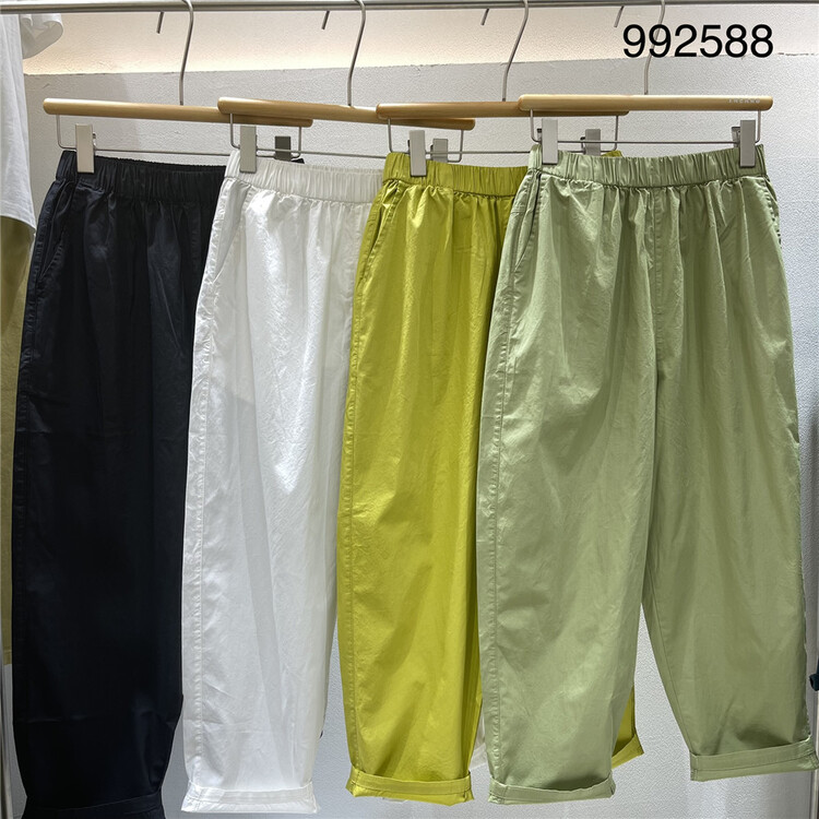 現貨!【TWENTY印木】鬆緊腰舒適韓系休閒褲  992588#  L