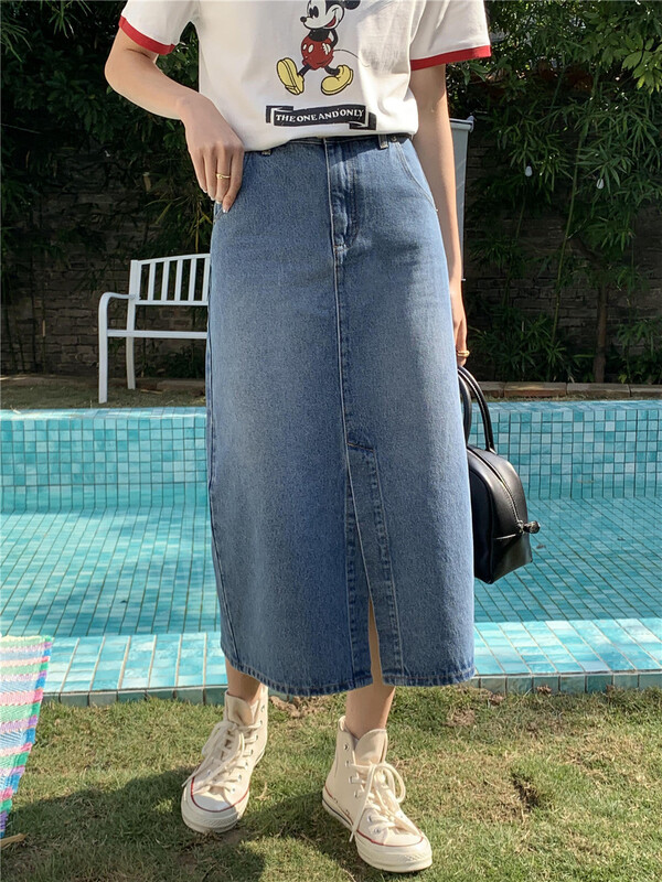 goods in stock! New year in early spring! [new post] Korean fashion design split skirt 908# cqw