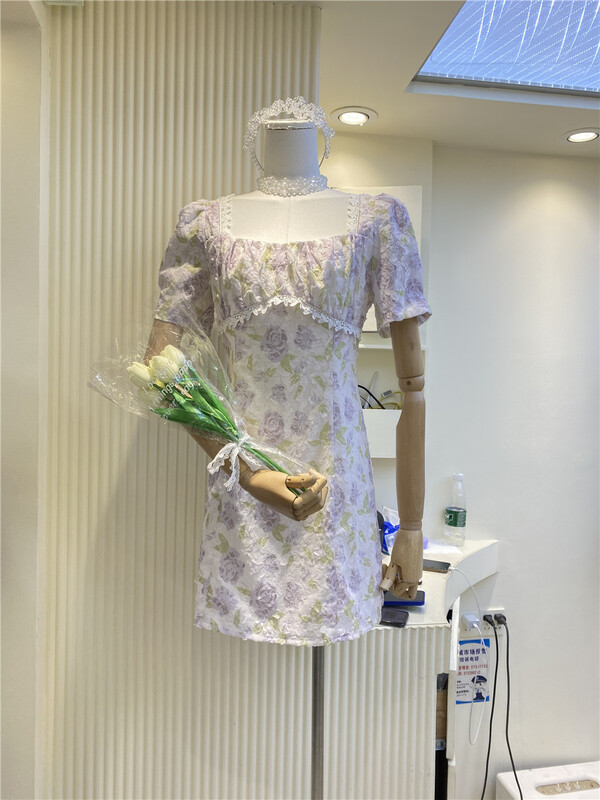 [an Shang] temperament little woman floral dress 98158# hjy